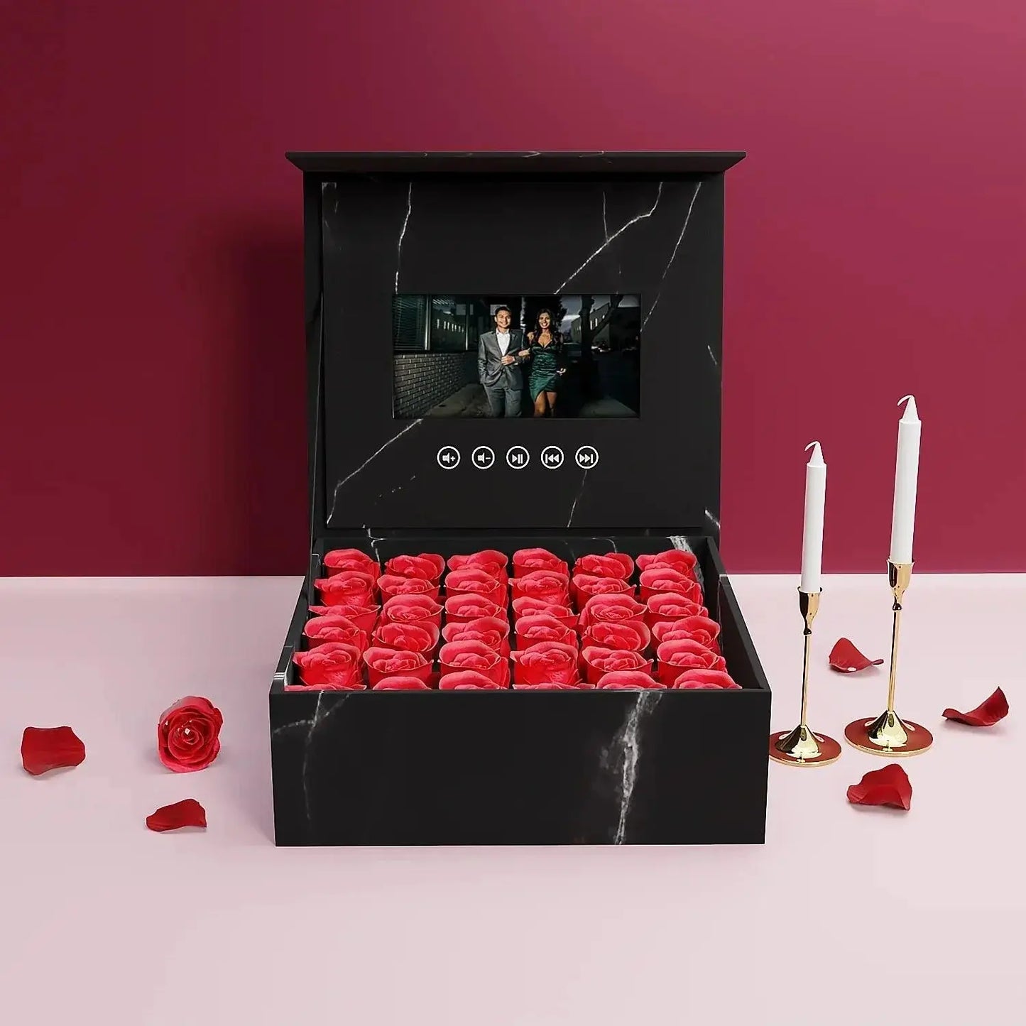Dijital Video Çerçeve Gül Kutusu