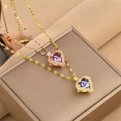 14 Ayar Altın Kaplama - Hearts Kolye - MNDStore