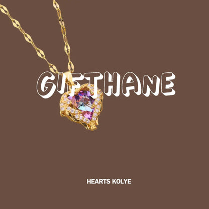 14 Ayar Altın Kaplama - Hearts Kolye - MNDStore