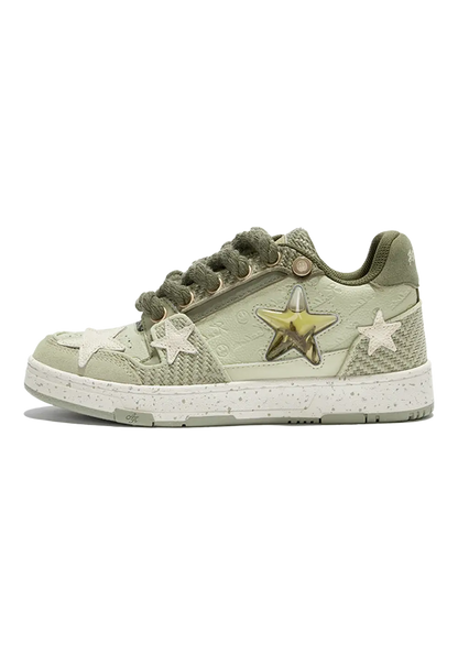 Retro Star Sneakers-West Lake Longjing Tea