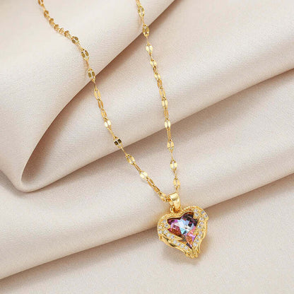 14 Ayar Altın Kaplama - Hearts Kolye - MNDStore