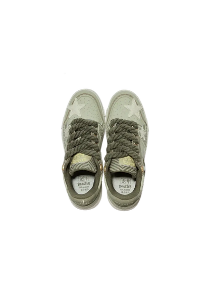Retro Star Sneakers-West Lake Longjing Tea