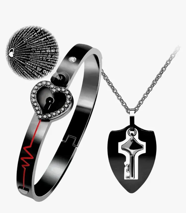 100 Dilde Seni Seviyorum Kolye ve Bileklik Seti - MNDStore