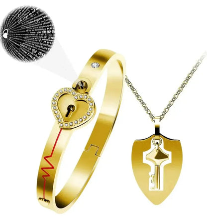 100 Dilde Seni Seviyorum Kolye ve Bileklik Seti - MNDStore