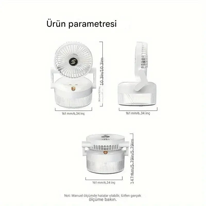 Katlanabilir USB Şarjlı Mini Soğutma Fanı Nemlendirici - MNDStore