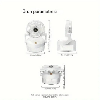 Katlanabilir USB Şarjlı Mini Soğutma Fanı Nemlendirici - MNDStore
