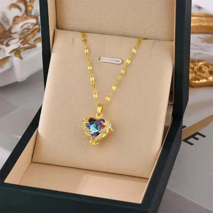 14 Ayar Altın Kaplama - Hearts Kolye - MNDStore